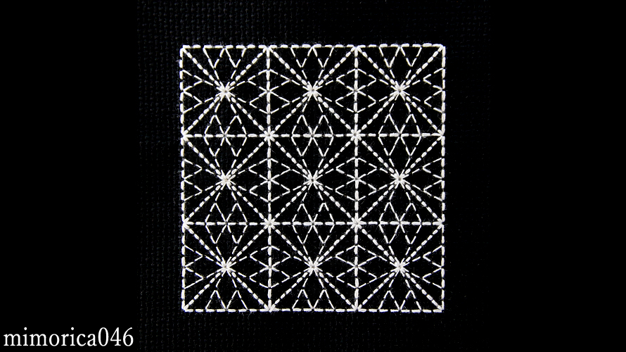 046.幾何学模様の刺繍 │ 刺繍模様 mimorica's EMBROIDERY DESIGNS