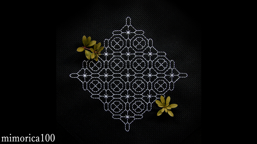 100!!幾何学模様刺繍The 100th geometric pattern embroidery. │ 刺繍