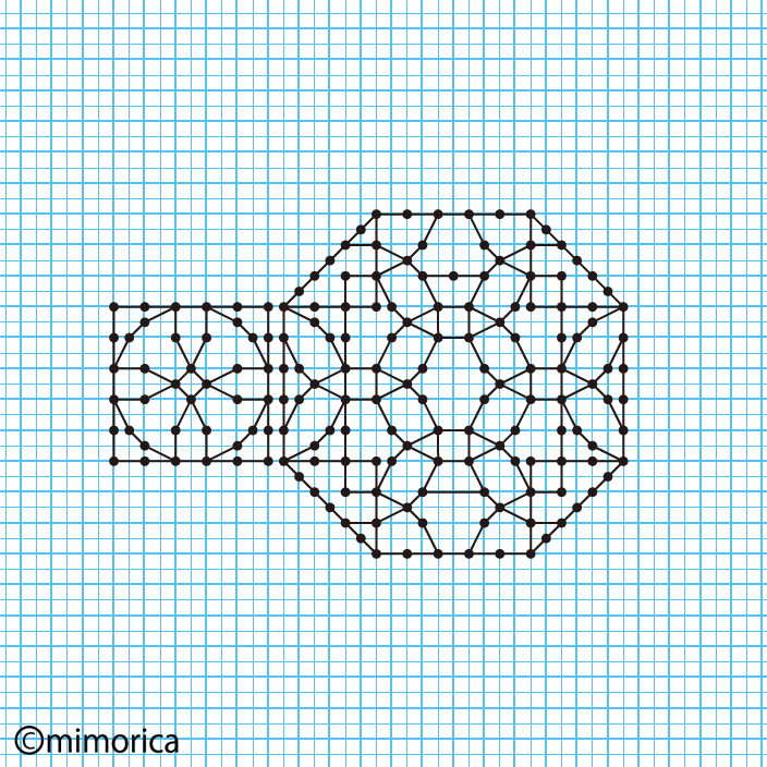 101.幾何学模様の刺繍A geometric pattern embroidery. │ 刺繍模様