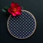 102.刺繍フレームのための幾何学模様<br>A geometric pattern for a DMC embroidery frame.