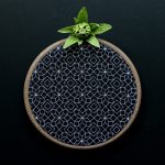 103.刺繍フレームのための幾何学模様<br>A geometric pattern for a DMC embroidery frame.