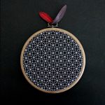 刺繍フレームのための幾何学模様 A geometric pattern for a DMC embroidery frame.